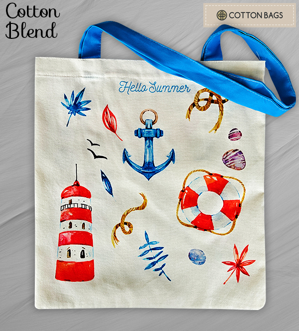 Cotton blend Tote Bags