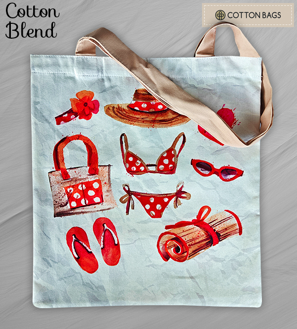 Cotton blend Tote Bags